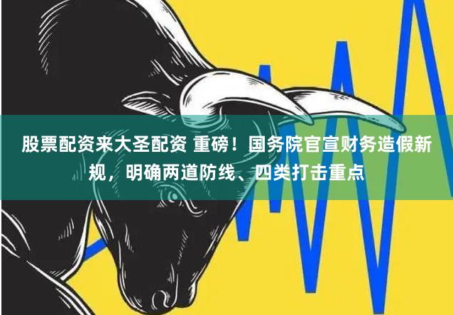 股票配资来大圣配资 重磅！国务院官宣财务造假新规，明确两道防线、四类打击重点